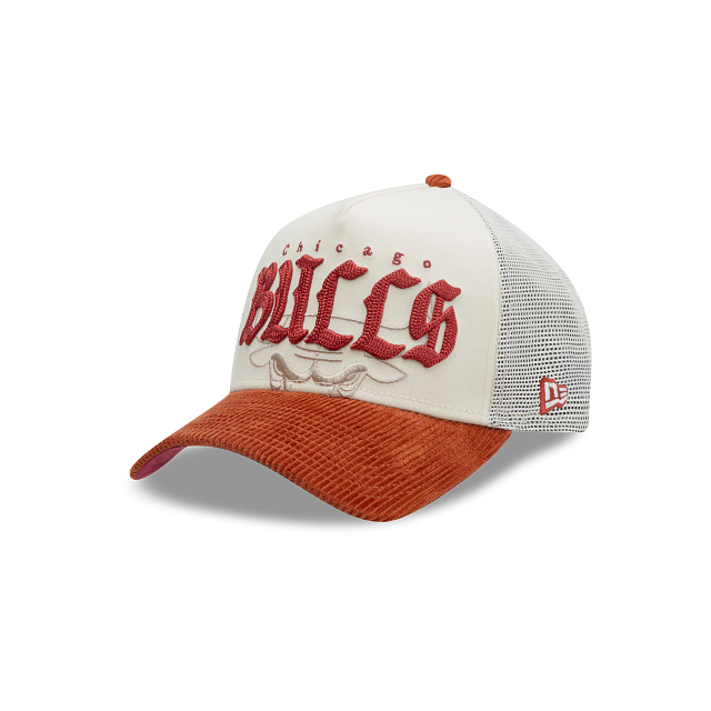 Chicago Bulls NBA Old English 9FORTY A-Frame Snapback Trucker