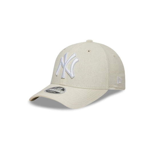 New York Yankees MLB Linen 9FORTY M-Crown Strapback para Niña o Niño