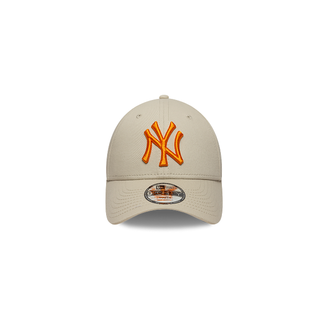New York Yankees MLB League Essentials 9FORTY Strapback Beige para Niña o Niño