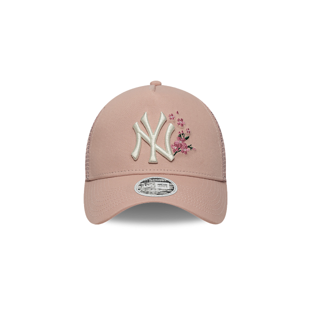 New York Yankees MLB Floral 9FORTY A-Frame Trucker Snapback para Mujer
