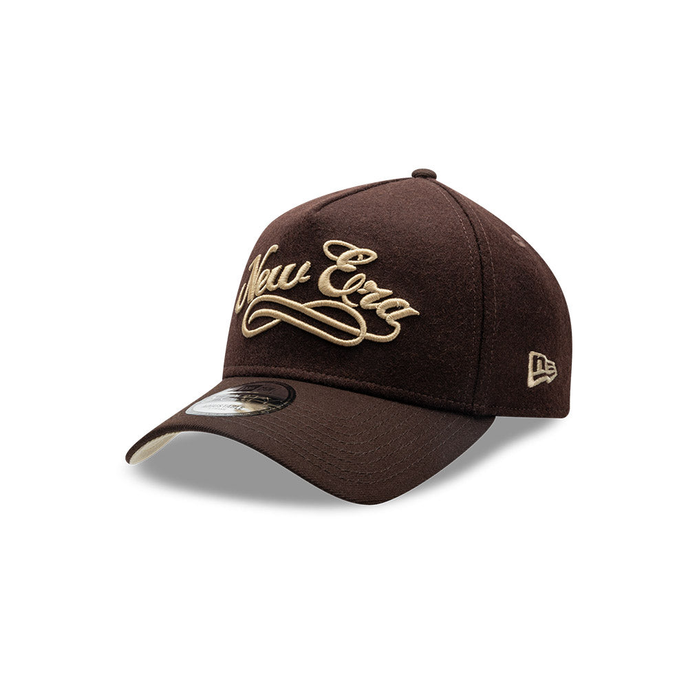 New Era Melton Wool Brown 9FORTY A-Frame Snapback