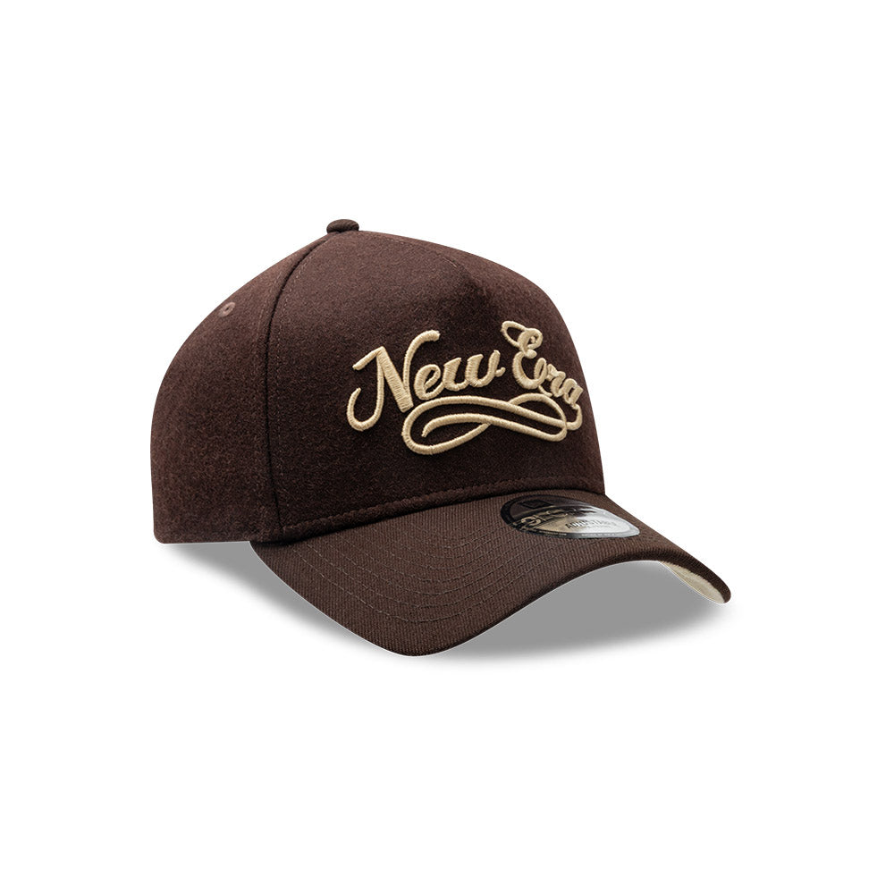 New Era Melton Wool Brown 9FORTY A-Frame Snapback