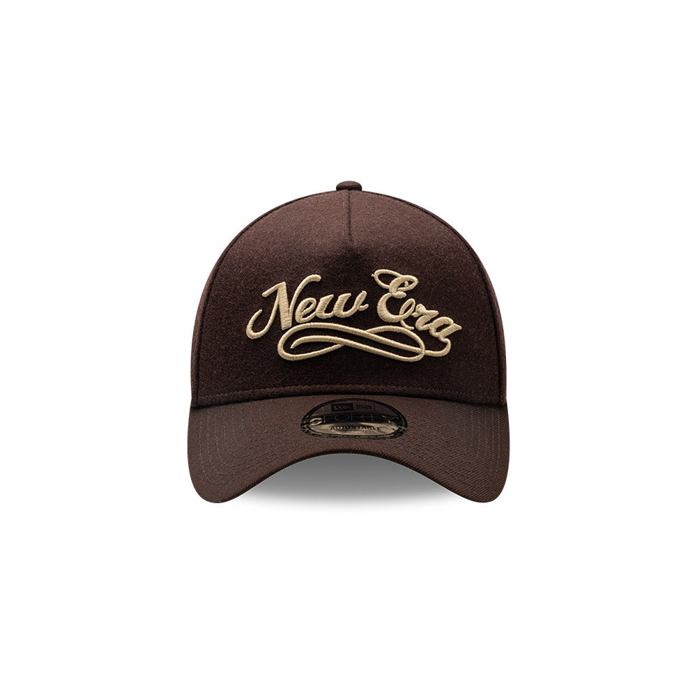 New Era Melton Wool Brown 9FORTY A-Frame Snapback
