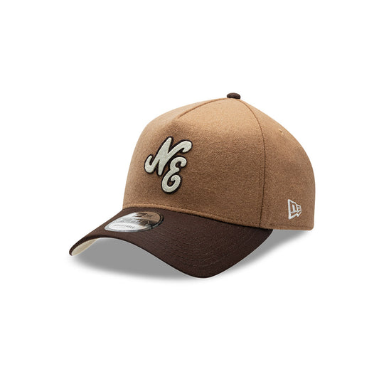 New Era Melton Wool Beige 9FORTY A-Frame Snapback