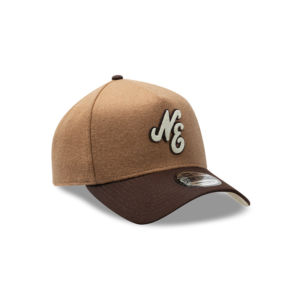 New Era Melton Wool Beige 9FORTY A-Frame Snapback