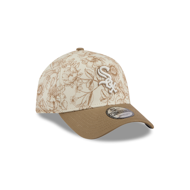 Chicago White Sox MLB Spring Floral 9FORTY A-Frame Snapback Café