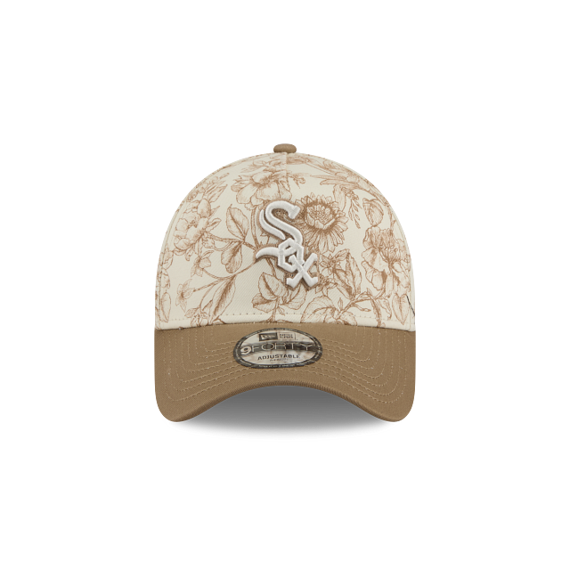 Chicago White Sox MLB Spring Floral 9FORTY A-Frame Snapback Café