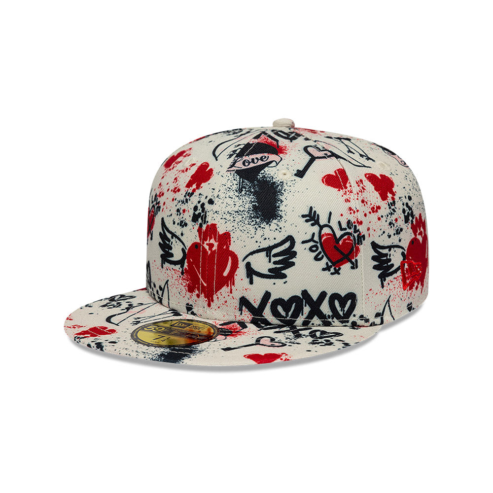 New Era All Over Print Valentine's Day 59FIFTY Cerrada