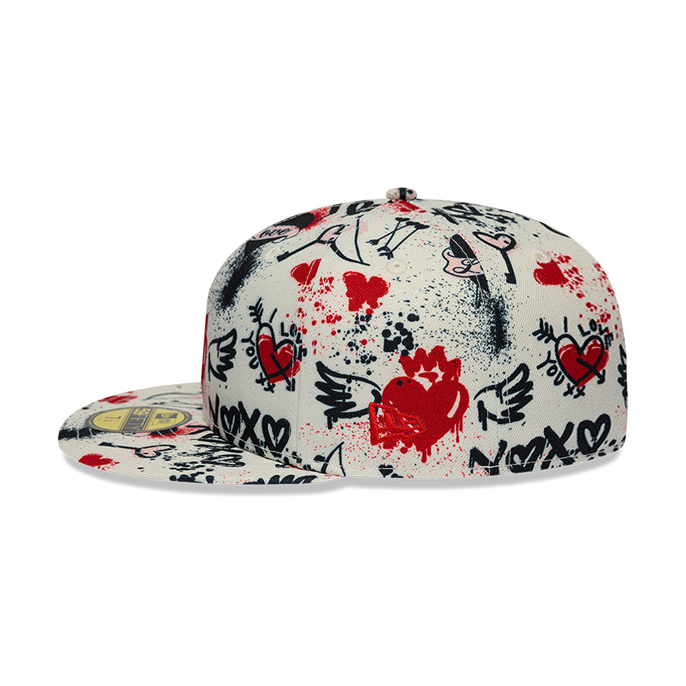 New Era All Over Print Valentine's Day 59FIFTY Cerrada