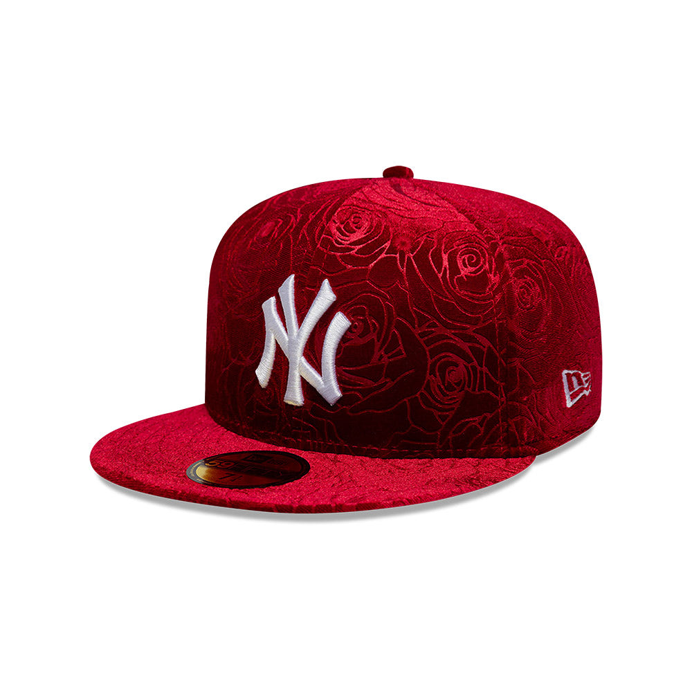 New York Yankees MLB Floral Velour 59FIFTY Cerrada