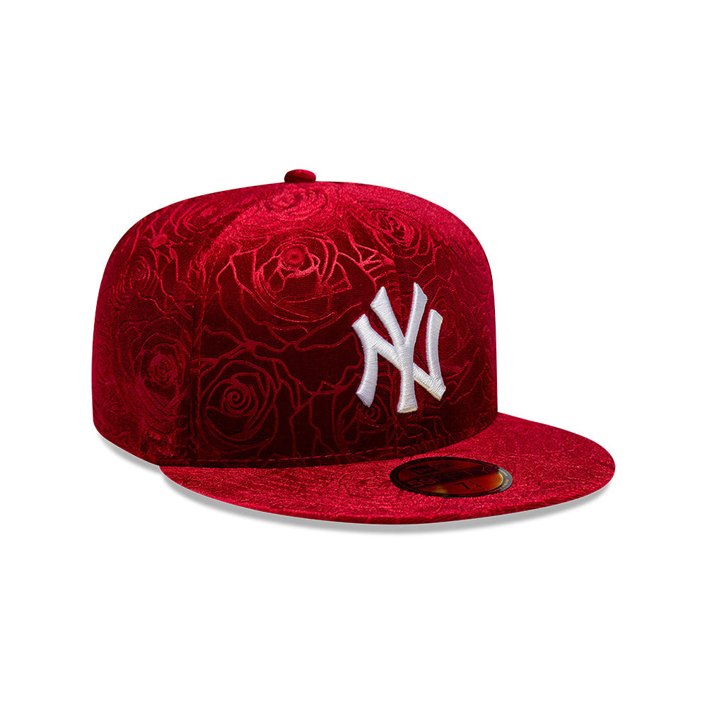 New York Yankees MLB Floral Velour 59FIFTY Cerrada