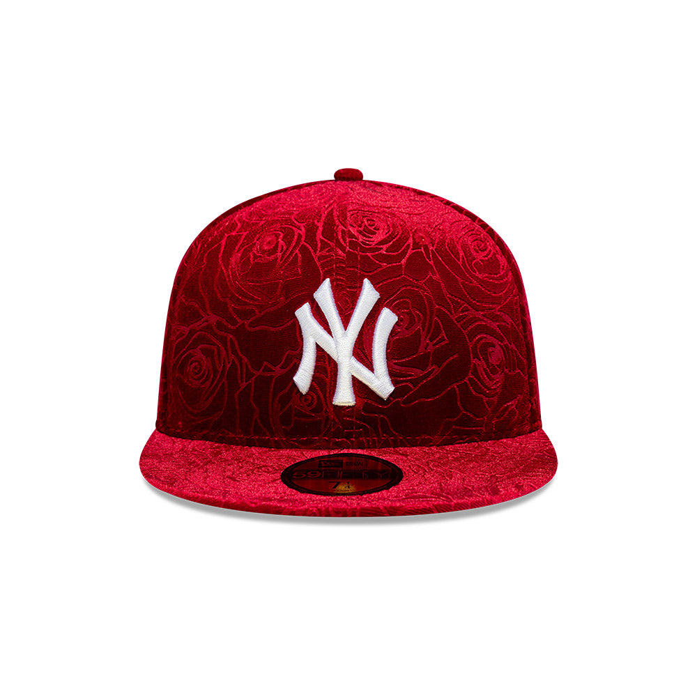New York Yankees MLB Floral Velour 59FIFTY Cerrada