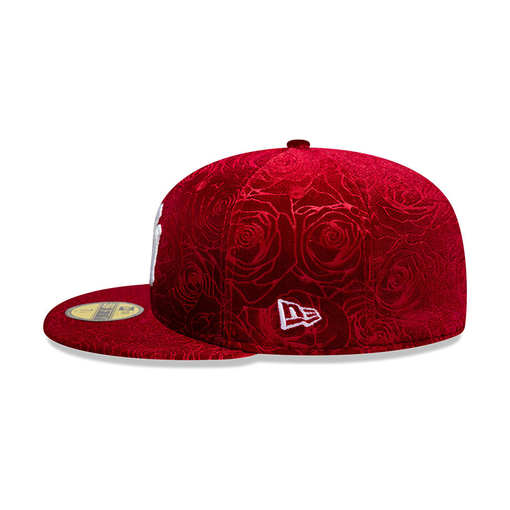 New York Yankees MLB Floral Velour 59FIFTY Cerrada