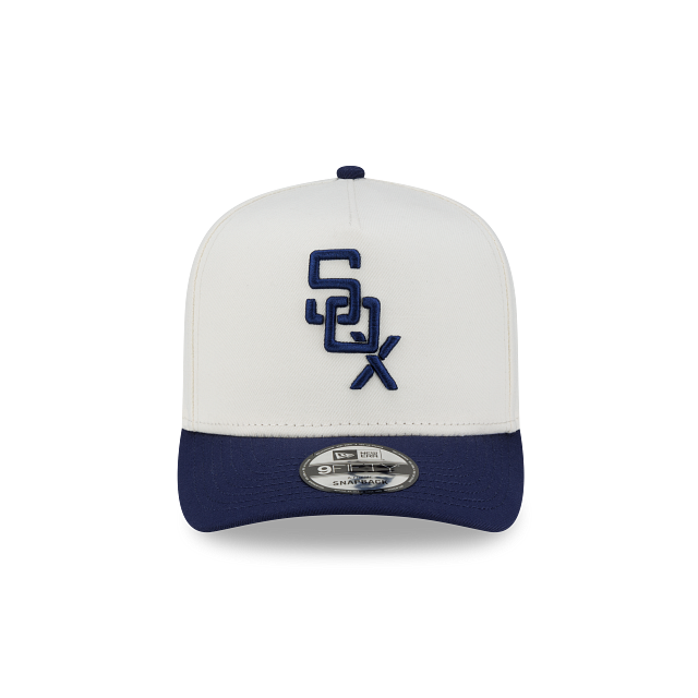 Chicago White Sox MLB 2Tone Team Script  9FIFTY A-Frame Snapback