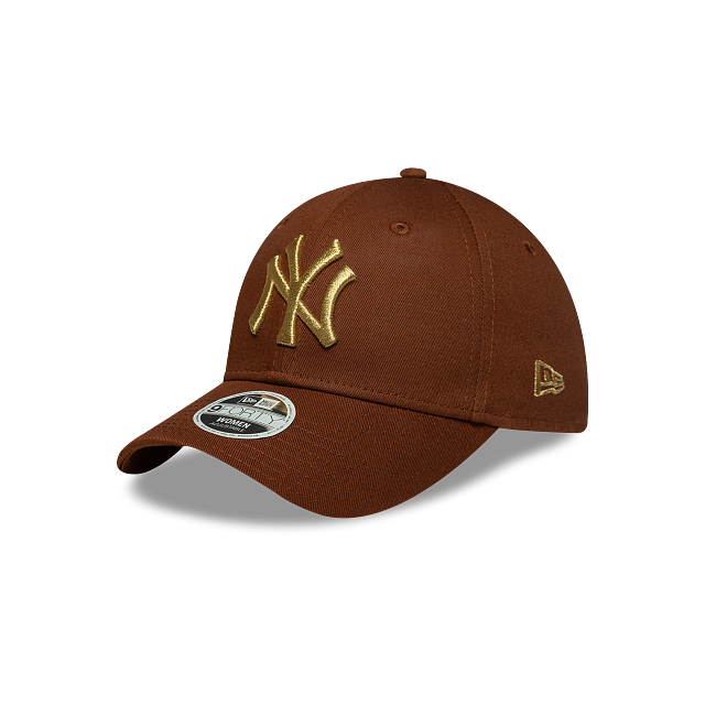 New York Yankees MLB Women's Metallic Logo 9FORTY Strapback