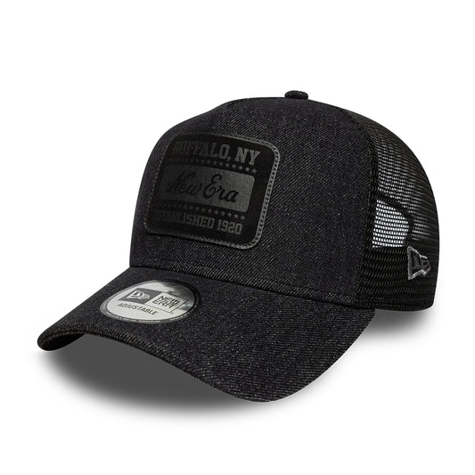 New Era Branded Patch Denim 9FORTY A-FRAME Trucker Snapback