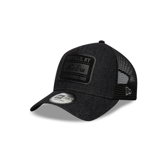 New Era Branded Patch Denim 9FORTY A-FRAME Trucker Snapback