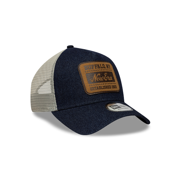 New Era Branded Patch Denim Trucker Snapback