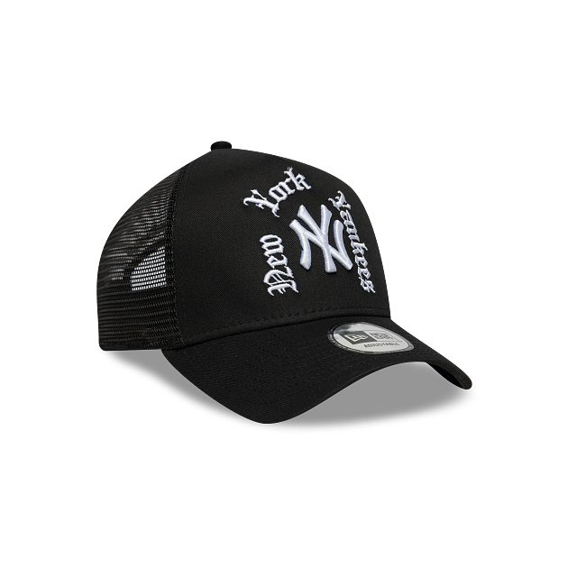 New York Yankees MLB Wordmark 9FORTY A-Frame Trucker Snapback
