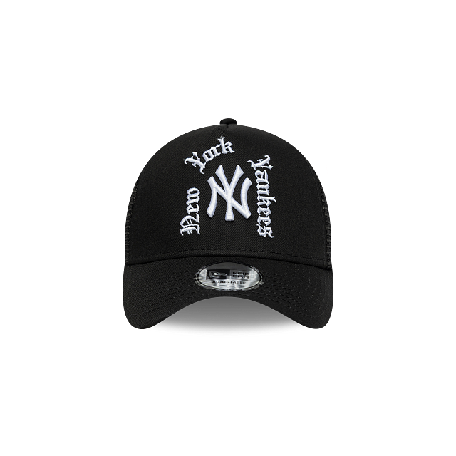 New York Yankees MLB Wordmark 9FORTY A-Frame Trucker Snapback