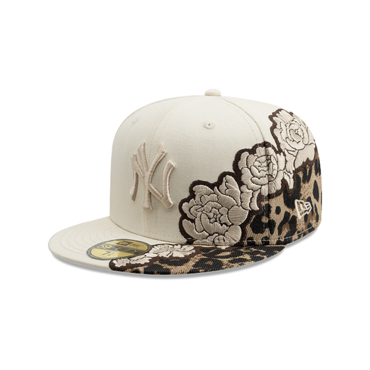 New York Yankees MLB Floral Pack 59FIFTY Cerrada Beige