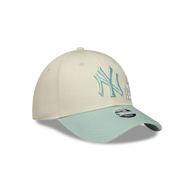 New York Yankees MLB Floral Pack 9FORTY Strapback Mint para Mujer