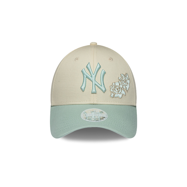 New York Yankees MLB Floral Pack 9FORTY Strapback Mint para Mujer