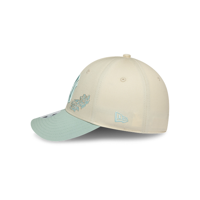 New York Yankees MLB Floral Pack 9FORTY Strapback Mint para Mujer