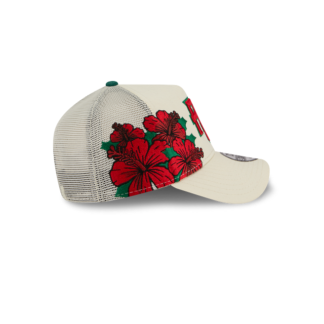 Puerto Rico MLB World Baseball Classic Embroidery 9FORTY A-Frame Trucker Snapback