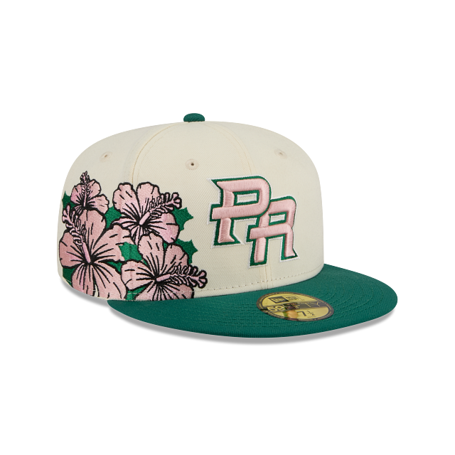 Puerto Rico MLB World Baseball Classic Embroidery 59FIFTY Cerrada Blanca