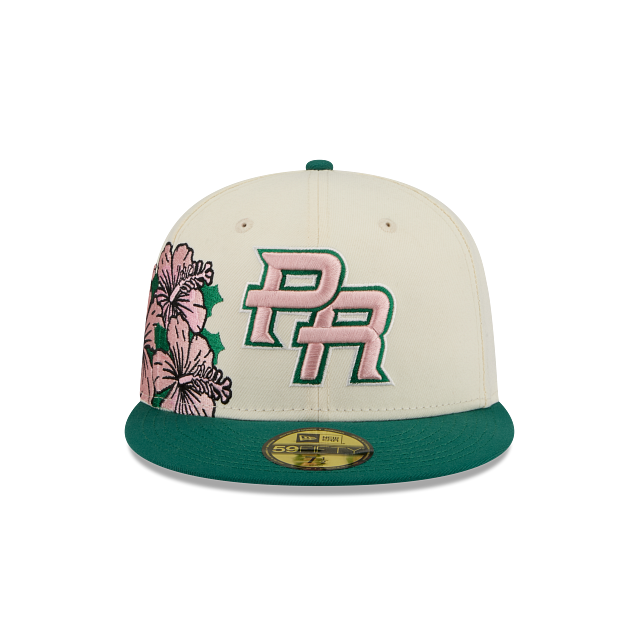 Puerto Rico MLB World Baseball Classic Embroidery 59FIFTY Cerrada Blanca