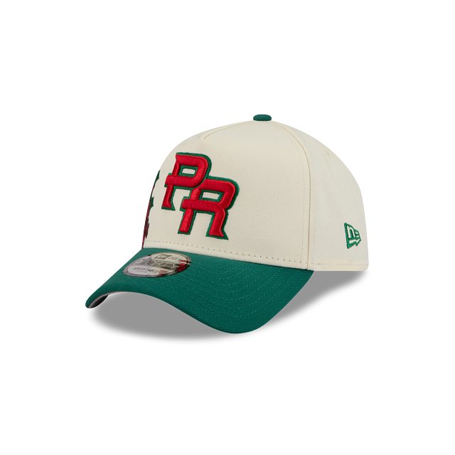 Puerto Rico MLB World Baseball Classic Embroidery  9FORTY A-Frame Snapback Blanca