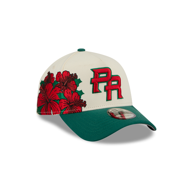 Puerto Rico MLB World Baseball Classic Embroidery  9FORTY A-Frame Snapback Blanca