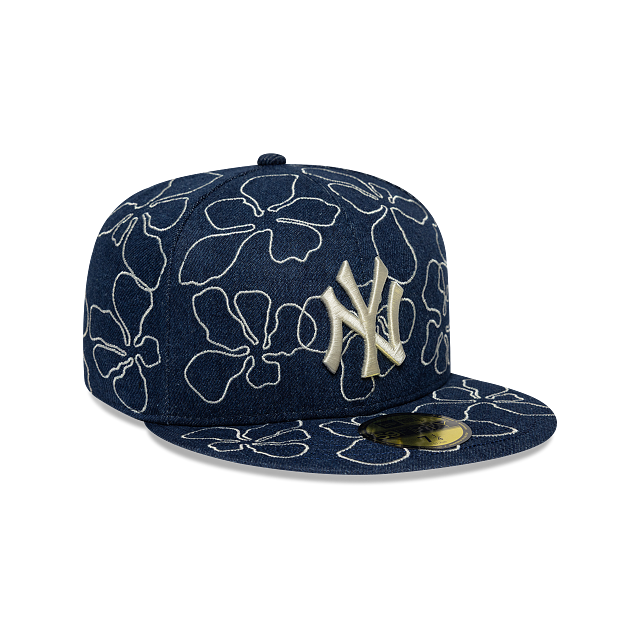 New York Yankees MLB Floral Denim 59FIFTY Cerrada