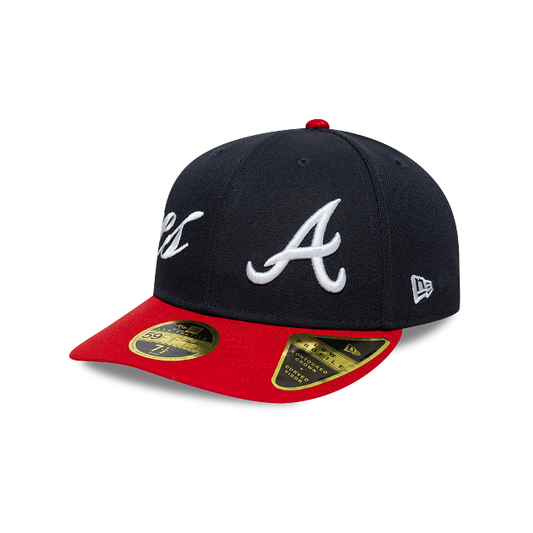 Atlanta Braves MLB Side Script 59FIFTY Low Profile Cerrada