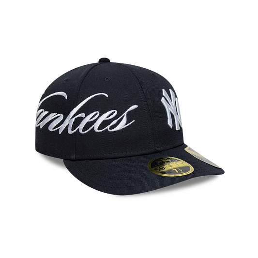 New York Yankees MLB Side Script 59FIFTY Low Profile Cerrada