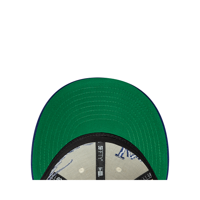 Los Angeles Dodgers MLB Side Script 59FIFTY Low Profile Cerrada
