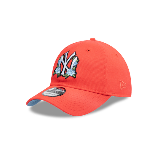 New York Yankees MLB Floral Lava Red 9TWENTY Strapback