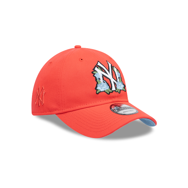 New York Yankees MLB Floral Lava Red 9TWENTY Strapback