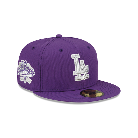 Los Angeles Dodgers MLB Tonal Purple 59FIFTY Cerrada