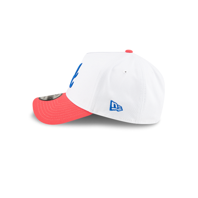 Atlanta Braves MLB White Coral 9FORTY A-Frame Snapback