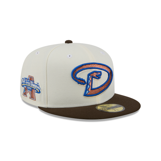 Arizona Diamondbacks MLB Chrome Walnut 59FIFTY Cerrada