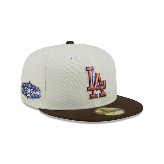 Los Angeles Dodgers MLB Chrome Walnut 59FIFTY Cerrada