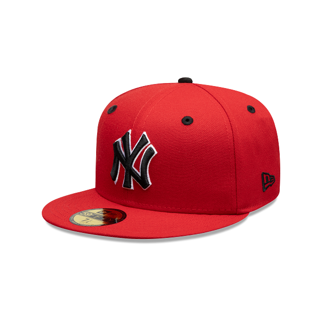 New York Yankees MLB Scarlet Patch 59FIFTY Cerrada