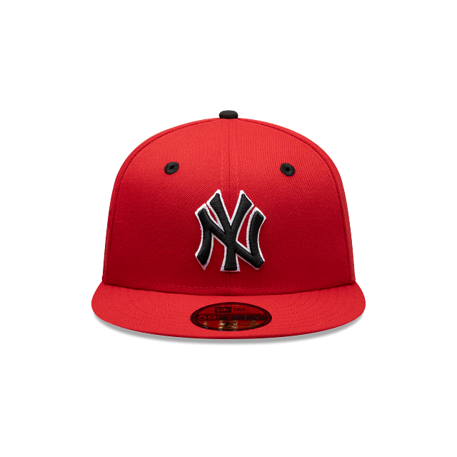 New York Yankees MLB Scarlet Patch 59FIFTY Cerrada