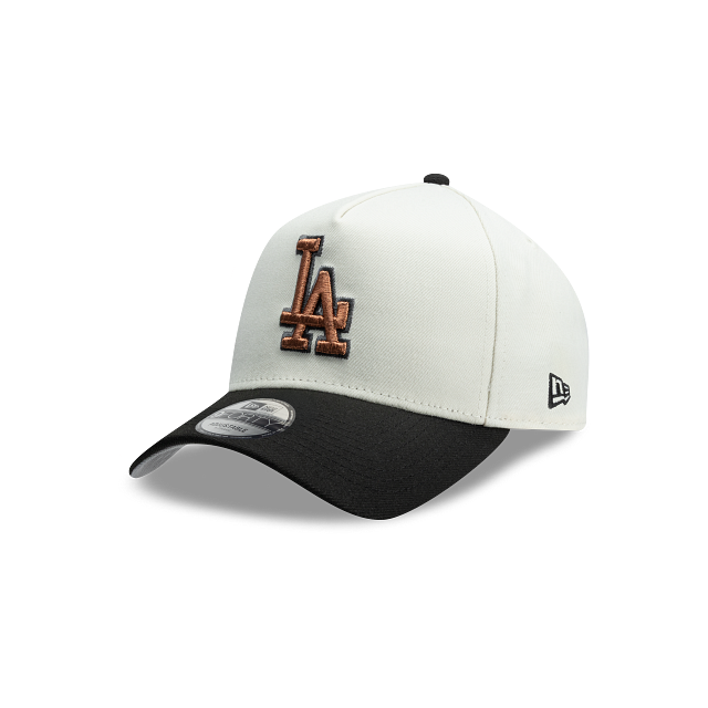 Los Angeles Dodgers MLB Two Tone Chrome Black 9FORTY A-Frame Snapback