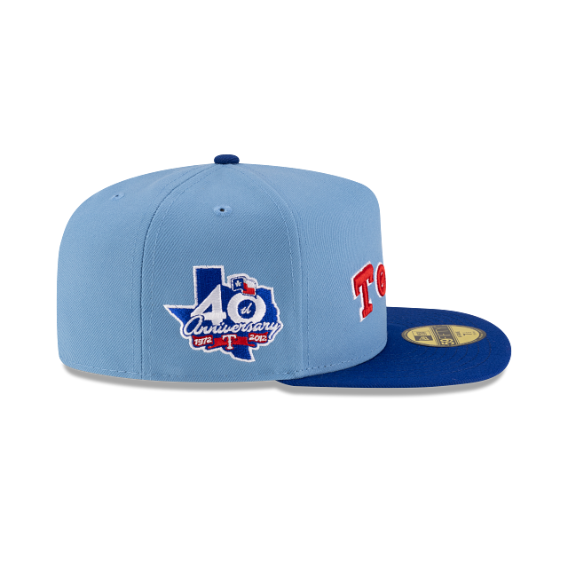 Texas Rangers MLB Sky Blue 59FIFTY Cerrada