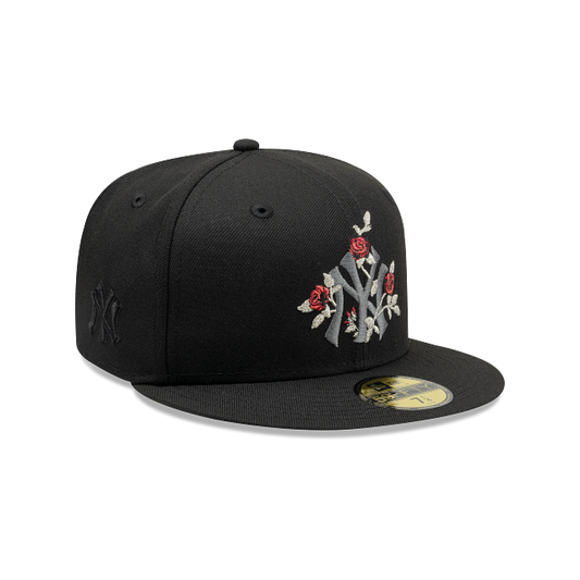 New York Yankees MLB Gothic Flowers 59FIFTY Cerrada