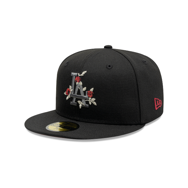 Los Angeles Dodgers MLB Gothic Flowers 59FIFTY Cerrada