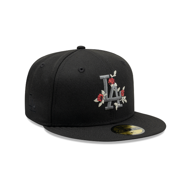 Los Angeles Dodgers MLB Gothic Flowers 59FIFTY Cerrada